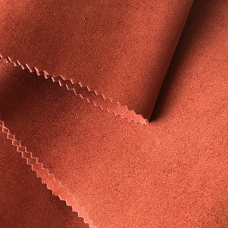 Sanda China Supplier Faux Leather Black Microfiber Suede Upholstery Fabric Suede Microfiber Leather For Shoes