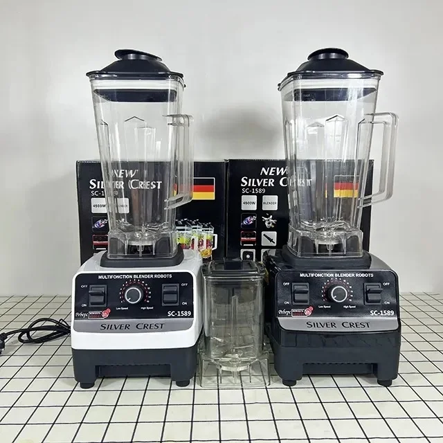 Заводская розетка Бесплатная мешалка самый продаваемый SC-1589 4500 Вт Серебряный гребень двойная чашка блендер для смузи