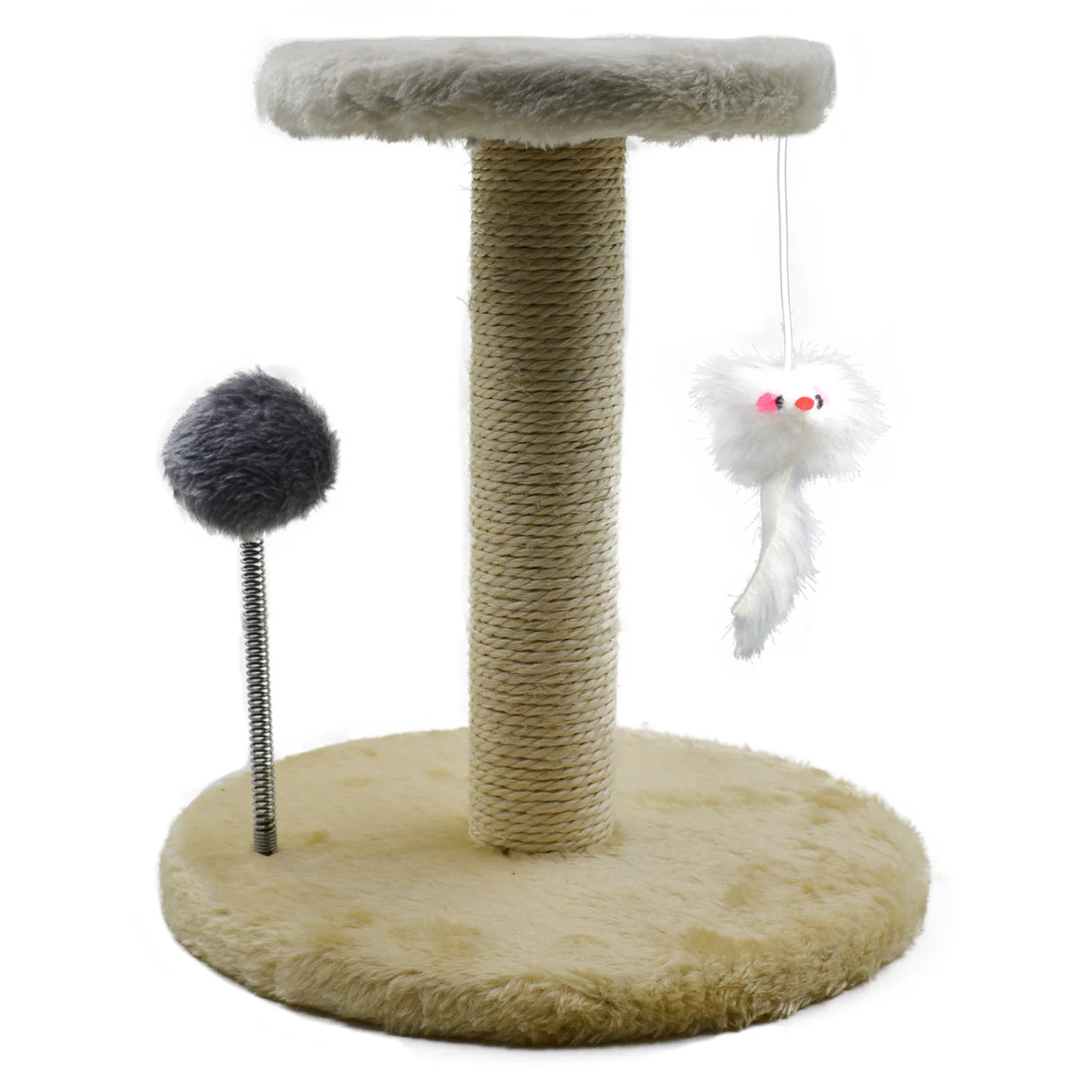 Manufacturer Durable Cat Shelf Plush Cat Tree Tower Interactive Cat Climbing Frame With Ball And Mouse
