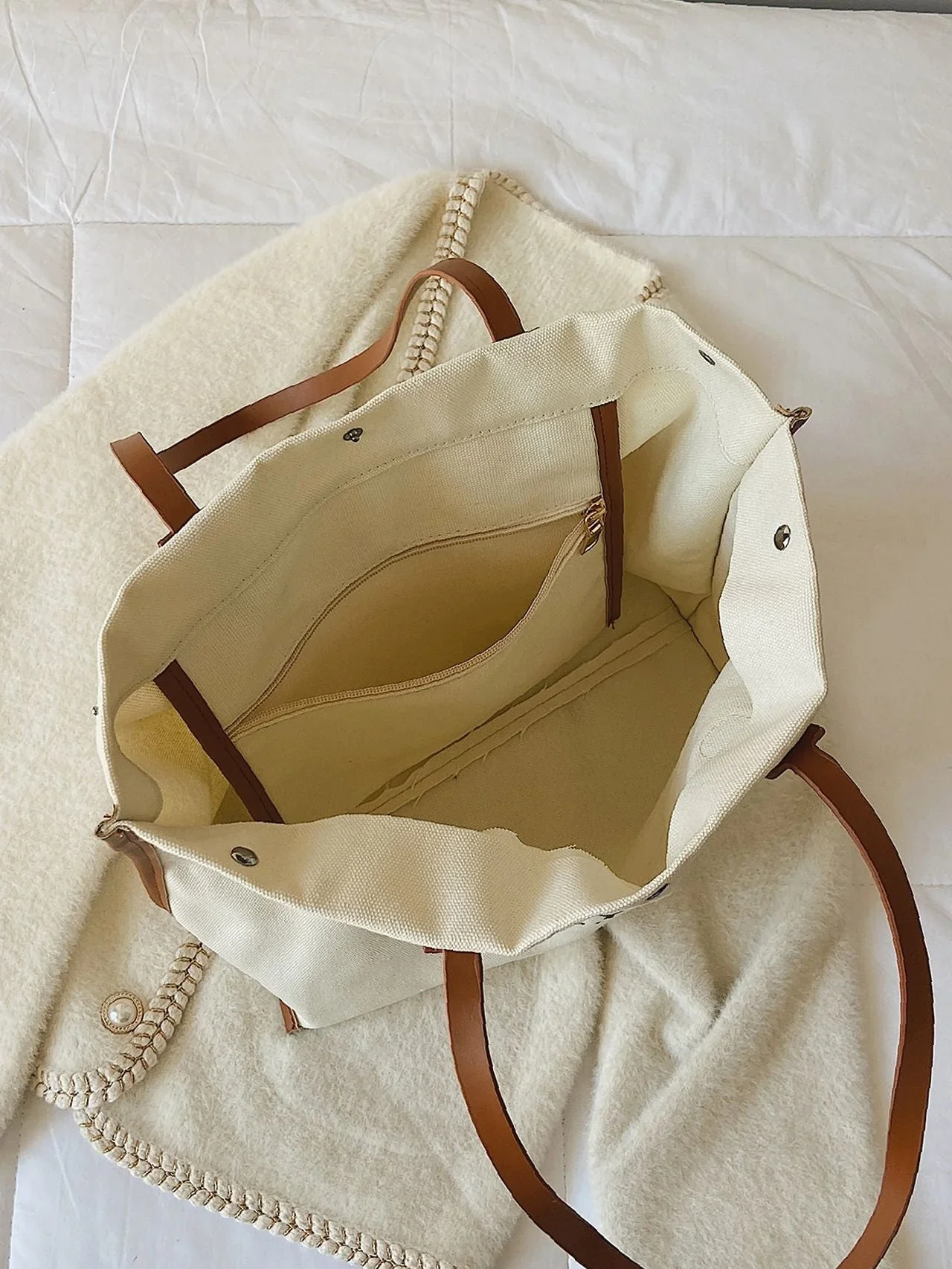Terry Beach Towel Cloth Bag Custom Soft Luxury For Love Letter Graphic Shoulder Tote Bag Women Bags