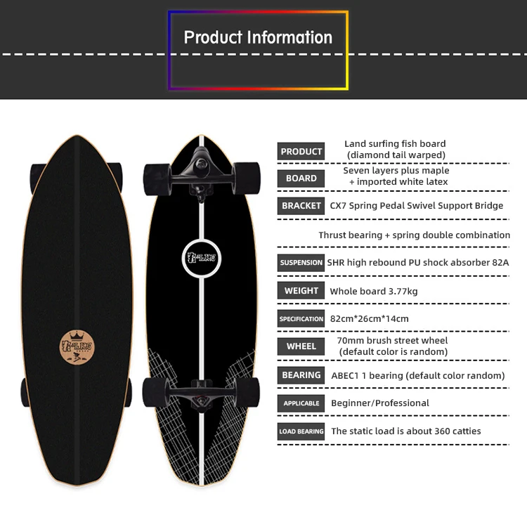 Zhoya Good Quality Surf Skate Truck For Print Custom Roller Skate Board On Sale Skates 4 Wheels