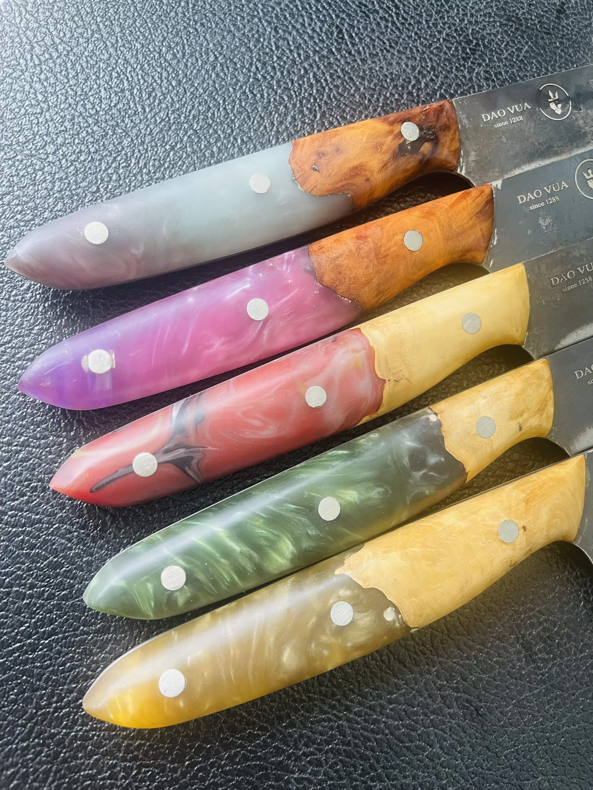 New Design Colorful Handles For Kitchen Knives - EPOXY Type