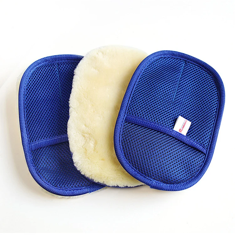 Wholesale Professional Artificial Wool Car Wash Towel Double Side Car Washing Pad For Car Cleaning