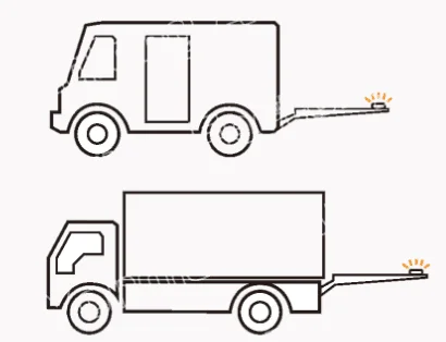 cheap price 12V 24V EMC LED lorry van truck Forklift  rear Lift Flashing  Warning  Signal marker Mining lamp Lights  for trucks