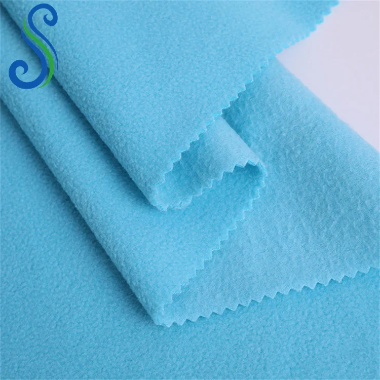 Factory Supplier Anti Pill 100%Polyester Double Faced Micro Polar Fleece Fabrics for Garment Toys