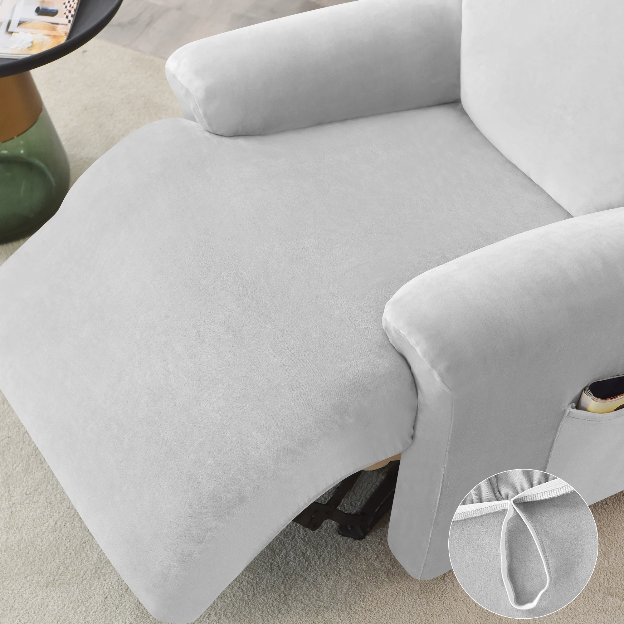 European Luxury Elastic Stretch Stretchable Solid Color Waterproof Super Soft Chivas Sofa Cover Slipcover for 3 Seat Sofa