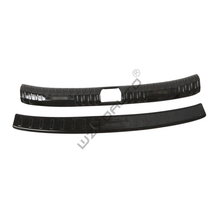 WZXD Car Accessories Rear Trunk Bumper Anti Scratch Protector Plate Black Steel Sill Guard For Honda Civic 11th 2022