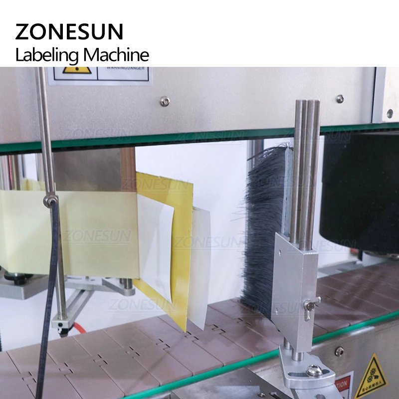 ZONESUN ZS-TB600T плоская квадратная наклейка самоклеящаяся прямоугольная бутылка трехсторонняя маркировка аппликатор автоматическое