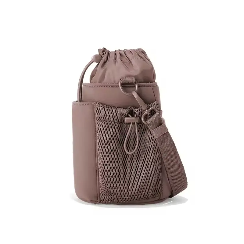 New Product Custom Logo Gym Sport Water Bottle Holder Bag Sling Neoprene Bags with Crossbody Shoulder Strap