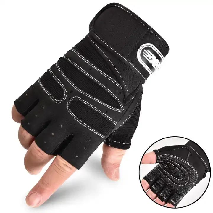 2024 new SENYI Top Quality Fitness Breathable Ventilated Half Finger Cycling Gloves Hook Closure Customize Logo Design Wholesale