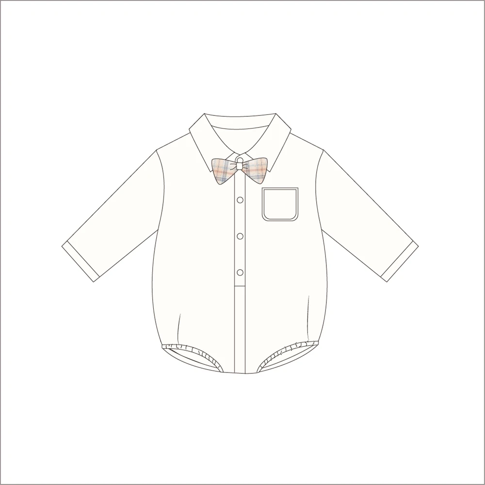 fashion newborn baby boys rompers baby gentleman bow tie shirt romper infant boy long sleeve bodysuits for 0-12M baby