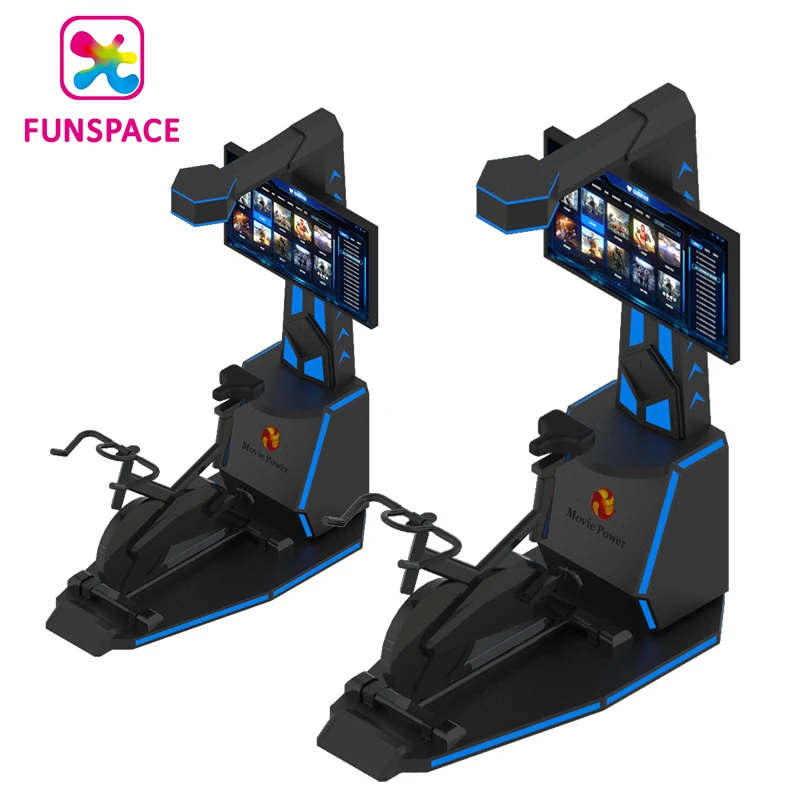 Funspace Indoor Sports Entertainment Vr Fitness Bike 9D Vr Bicycle Simulator Virtual Reality Bike Riding Simulator