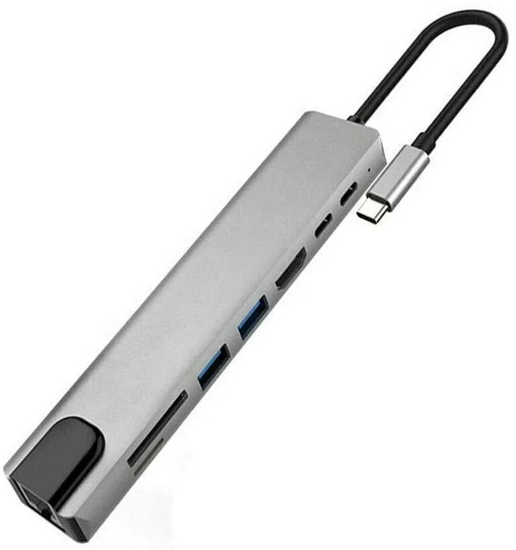 
 Док-станция с USB C на HDTV или Расширьте экран с помощью порта USB C Hub HDTV и прямого потока 4K UHD @ 60 Гц или full HD 1080P  