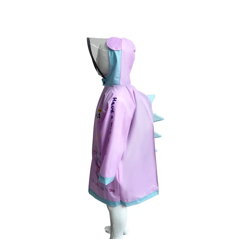 hot selling fashionable cartoon modern environmental protection healthy students EVA custom raincoat children for outdoor