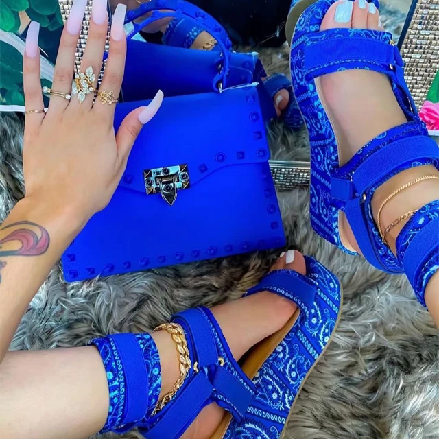 Ins popular candy bag and shoe set designer handbag women jelly purses handbags for women