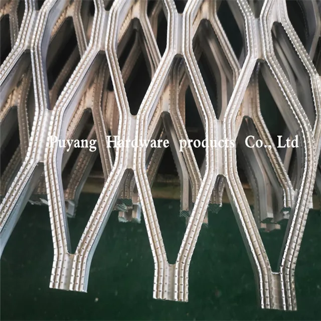 Foshan Puyang factory aluminum profile 6061 punching mesh diamond grating door walking grid aluminum mesh