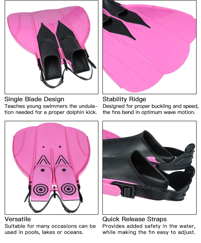 Professional set swimming flipper  Mermaid tail monofin new design style for adult