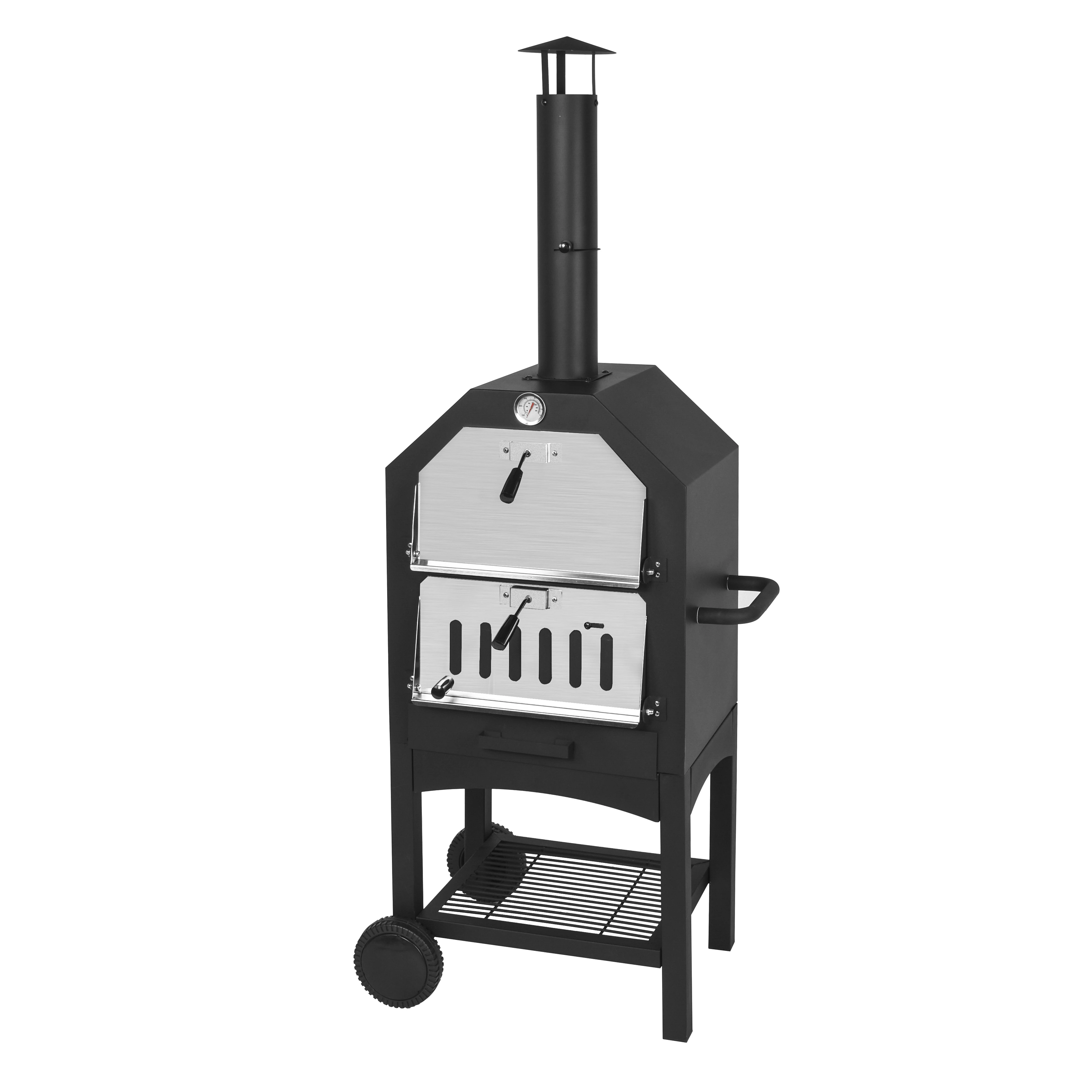 Hot sale commercial Pizza Oven 304 Stainless Steel Wood Fire Pizza Oven Vertical Charcoal Oven for Pizza
