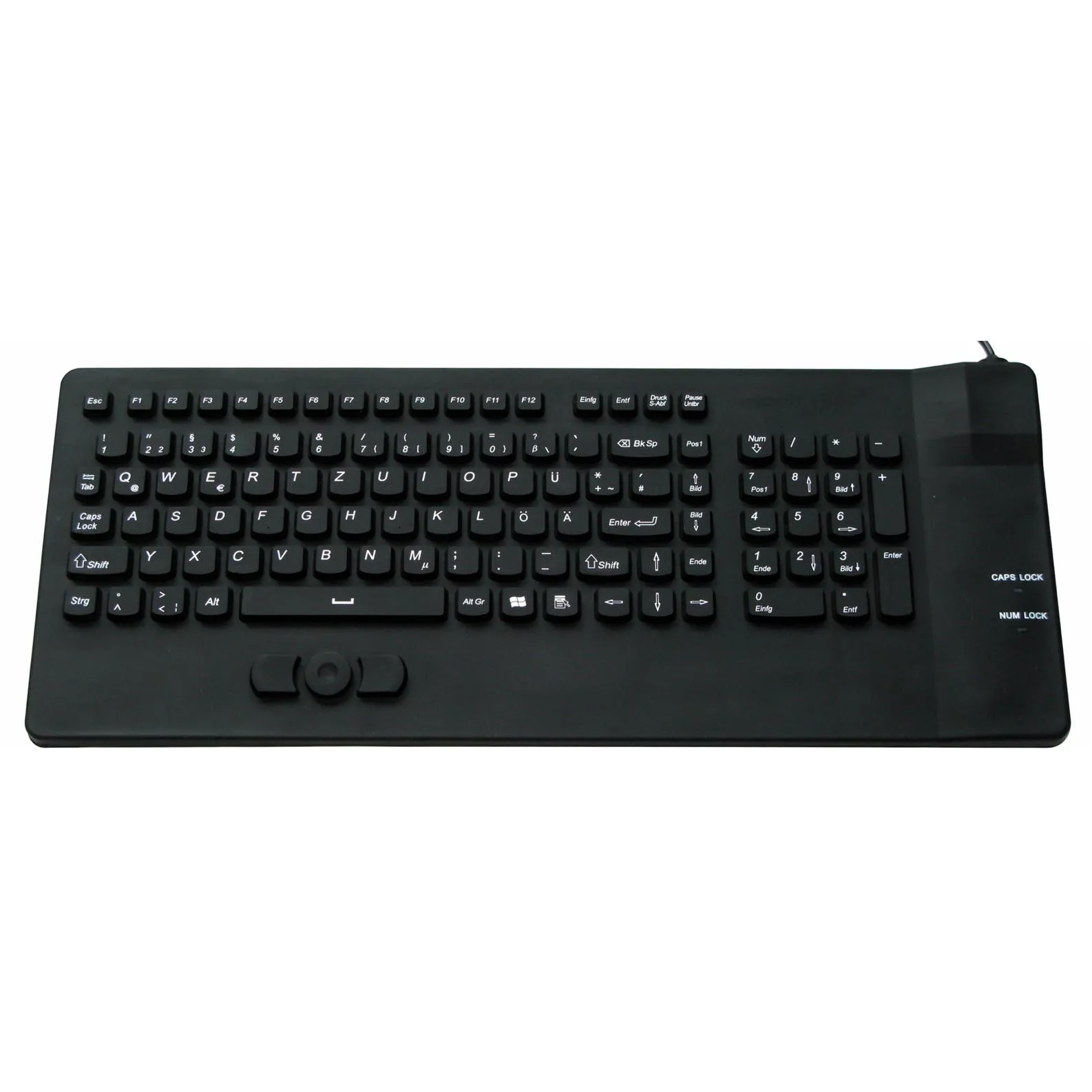 
INDUPROOF SMART TOUCH MEDICAL SILICONE KEYBOARD WITH TOUCHPAD FOR HYGIENIC REQUIREMENTS 
