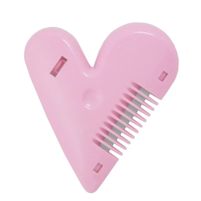 Heart-shaped Bangs Trimmer Cute Creative Comb Hair Cutting Knife Hair Scissors