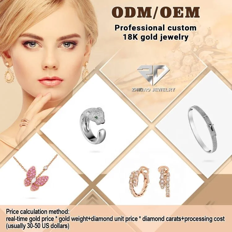 Wholesale charm diamond jewelry pure 18k gold necklace jewelry lucky four-leaf Clover diamond pendant necklaces for women