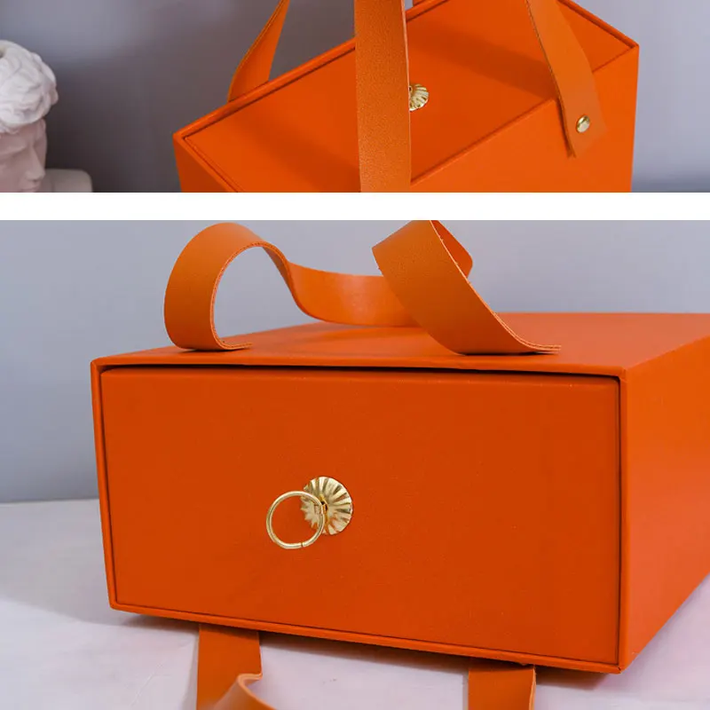 Cardboard Drawer Jewellery Packing Box Necklace Gift Jewelry Paper Box With Handle Package Box