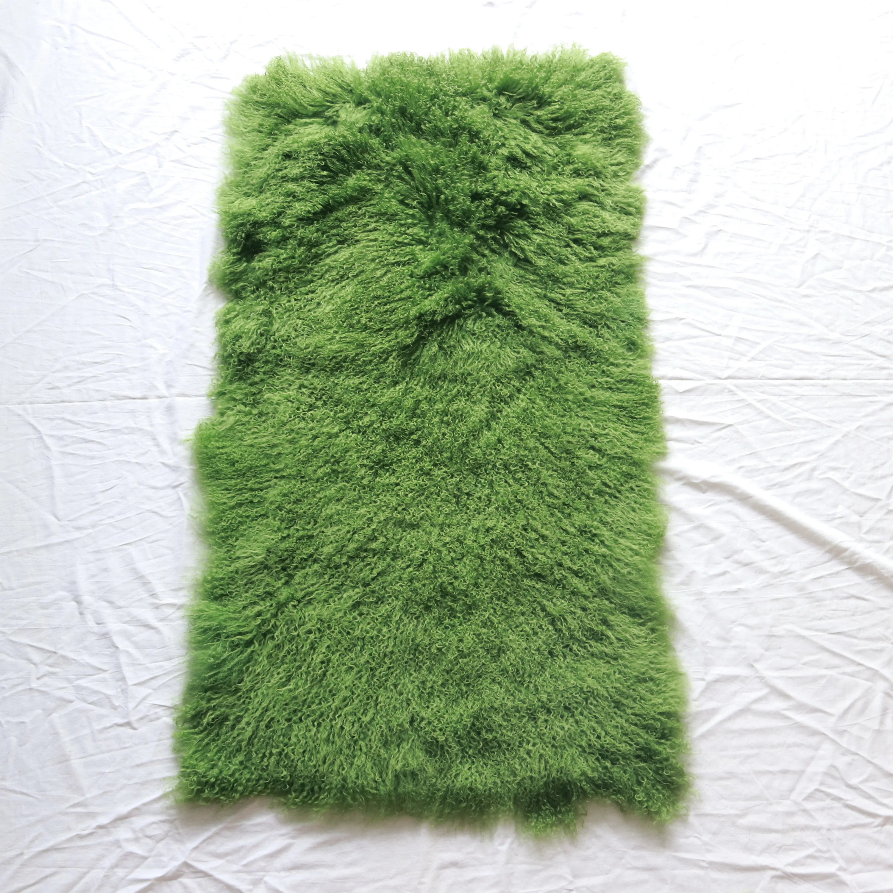 60x120cm Garments Home Use Real Sheepskin Fur Tan Tibet Mongolia Lamb Skin Hide Plate