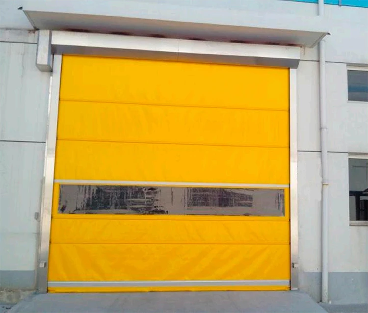 Factory custom industrial soft PVC Speed door flexible wind resistant garage villa rolling door security door