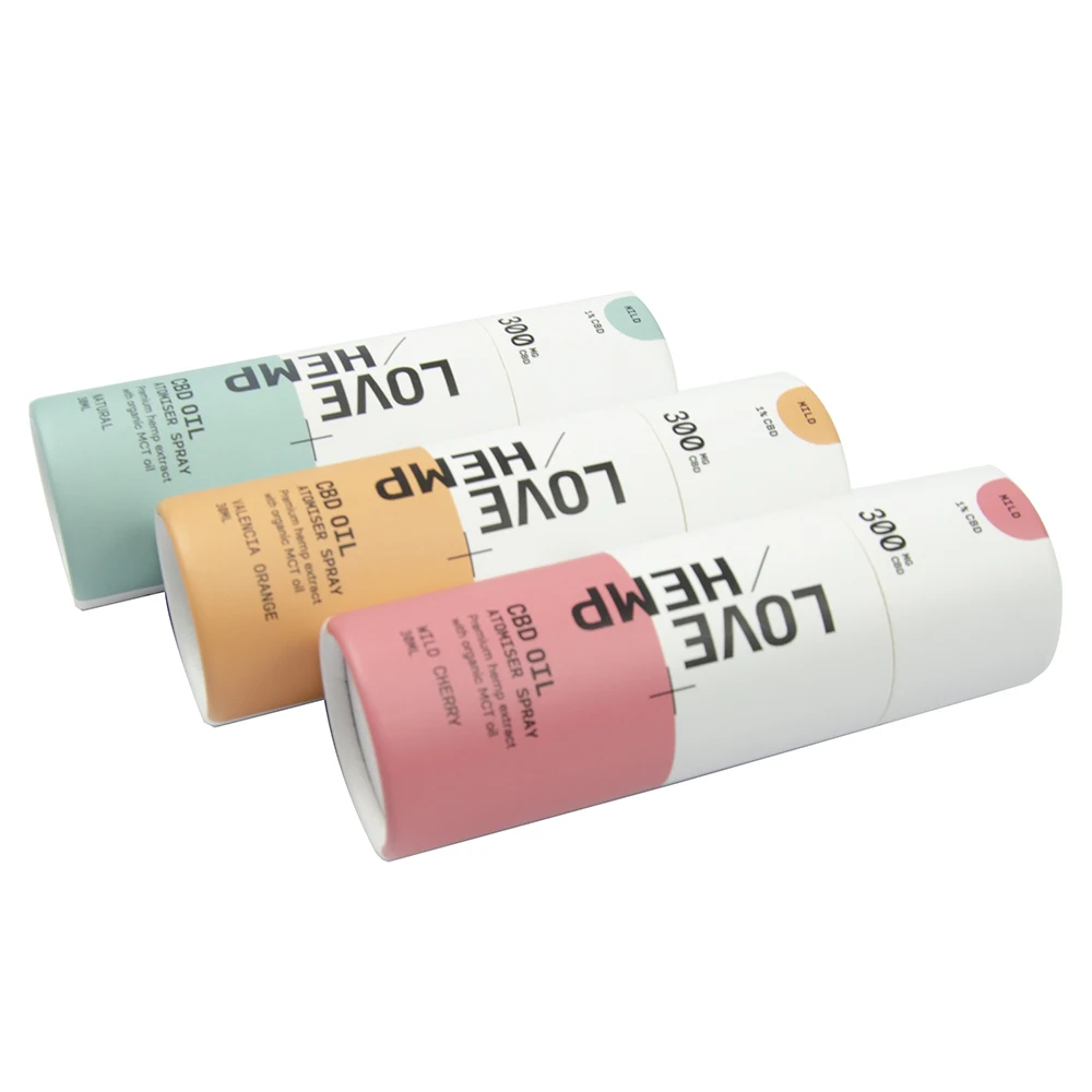 Custom Essential Oil Serum Glass Roll On perfume  Dropper Bottle Can Packing Boxes Paper tube