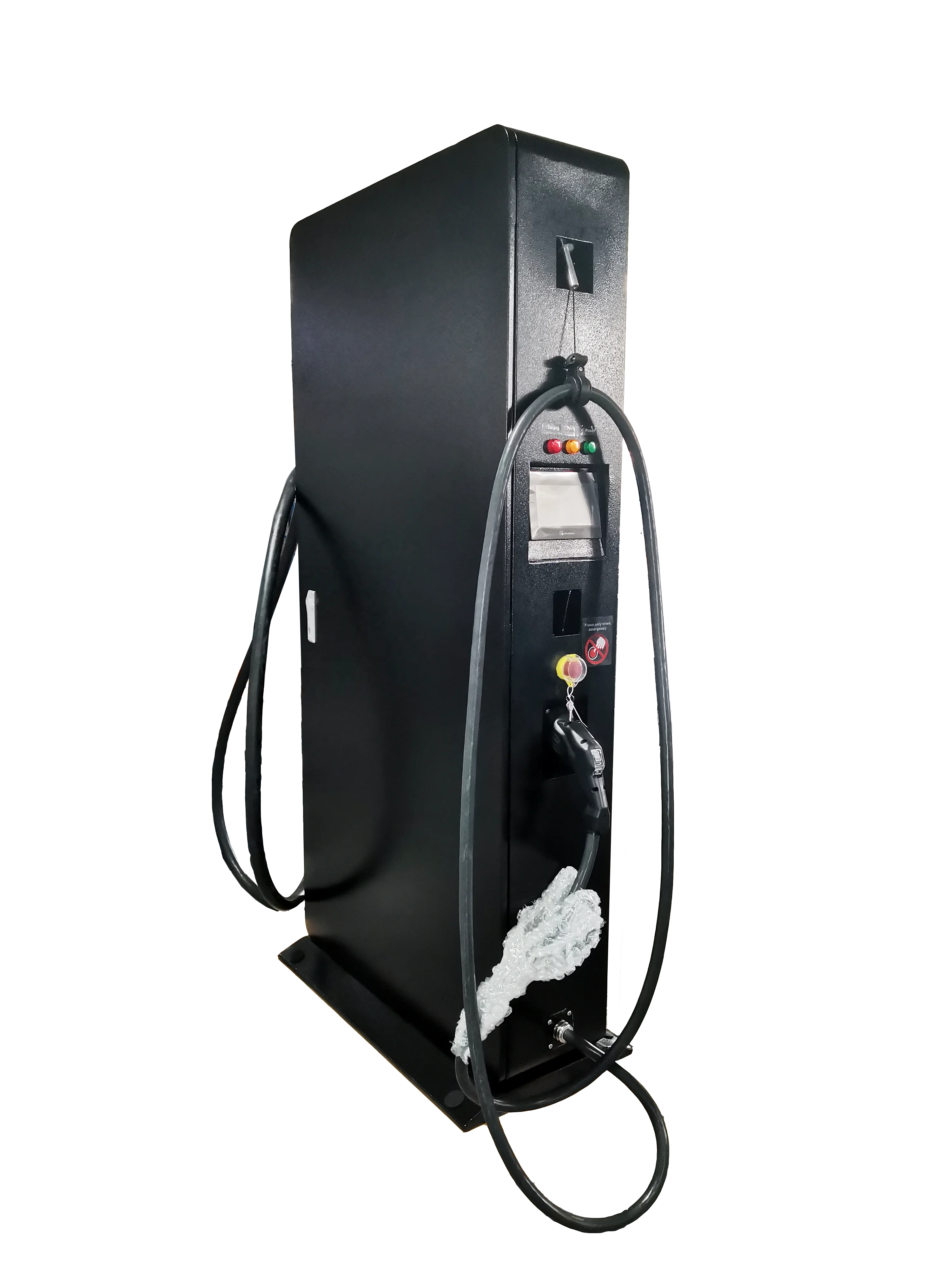 Bluesky 120KW DC EV Charger CCS 1 2 Chademo Ocpp 1.6 J CE Tuv OEM Electric Car Charging Station EV Charger 55 inch media Player