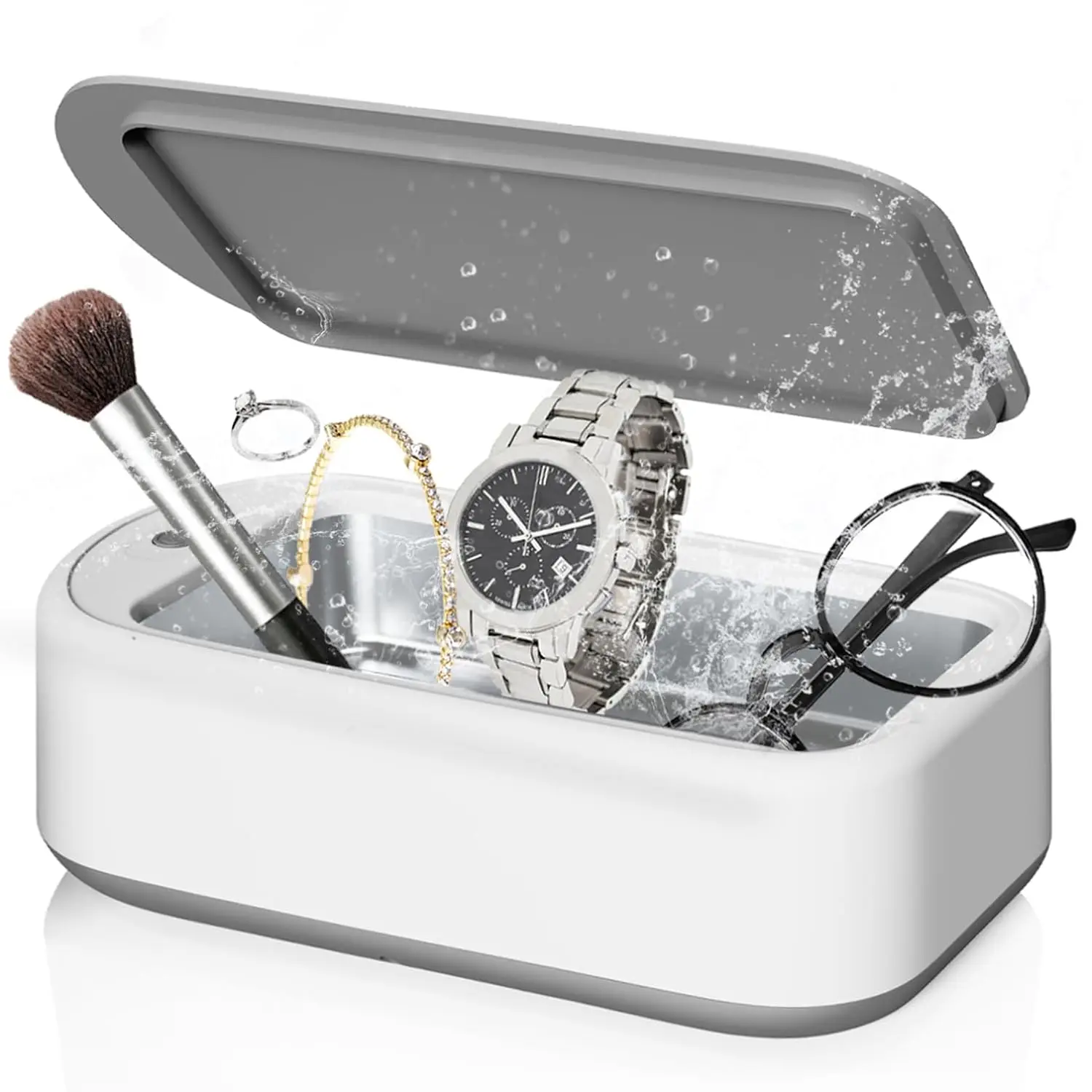 Household Ultrasonic Cleaning Machine Portable Ultrasonic Jewelry Cleaner High Frequency Vibration Washing