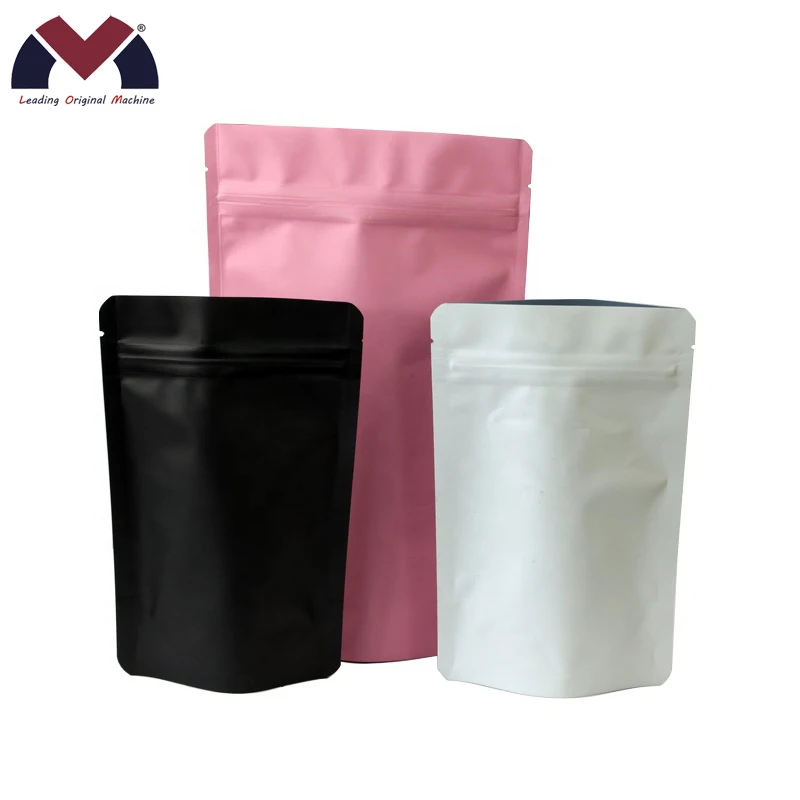 Plastic aluminum foil stand up pouch bag sugar packaging bag pvc cosmetic bag