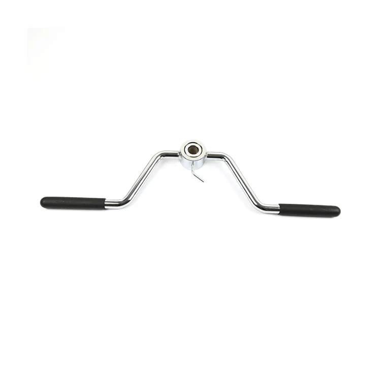 Tricep Press Down Bar, V Bar Cable Attachment, Heavy Duty Steel with Non-Slip Rubber Grip