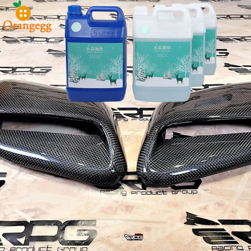 Orangegg UV Resistance Seperate a and b Crystal AB Clear Epoxies Adhesive for Fiberglass,Carbon Fiber