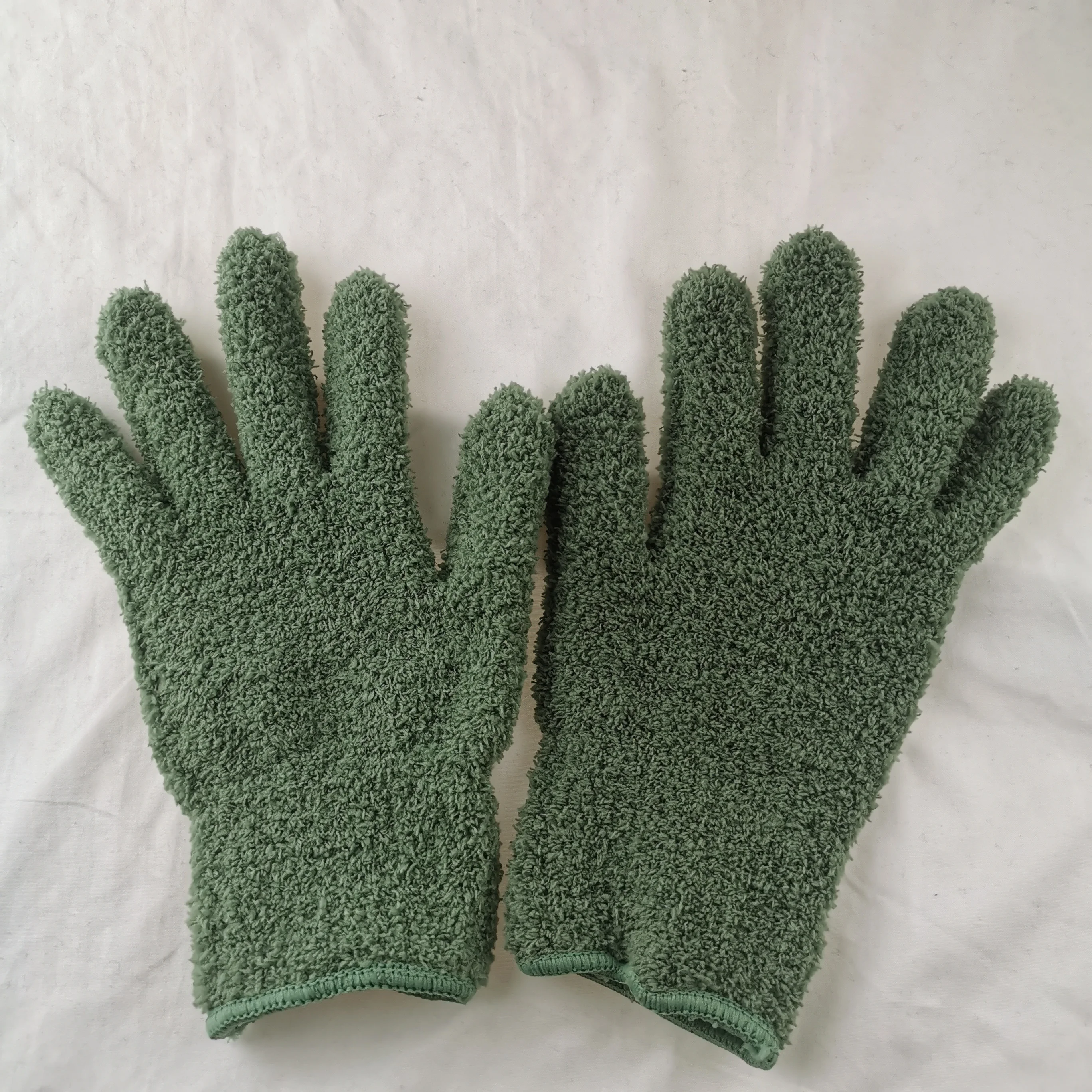 New coral velvet gloves, knitted polyester, warm and thickened, divided into outdoor Unisex