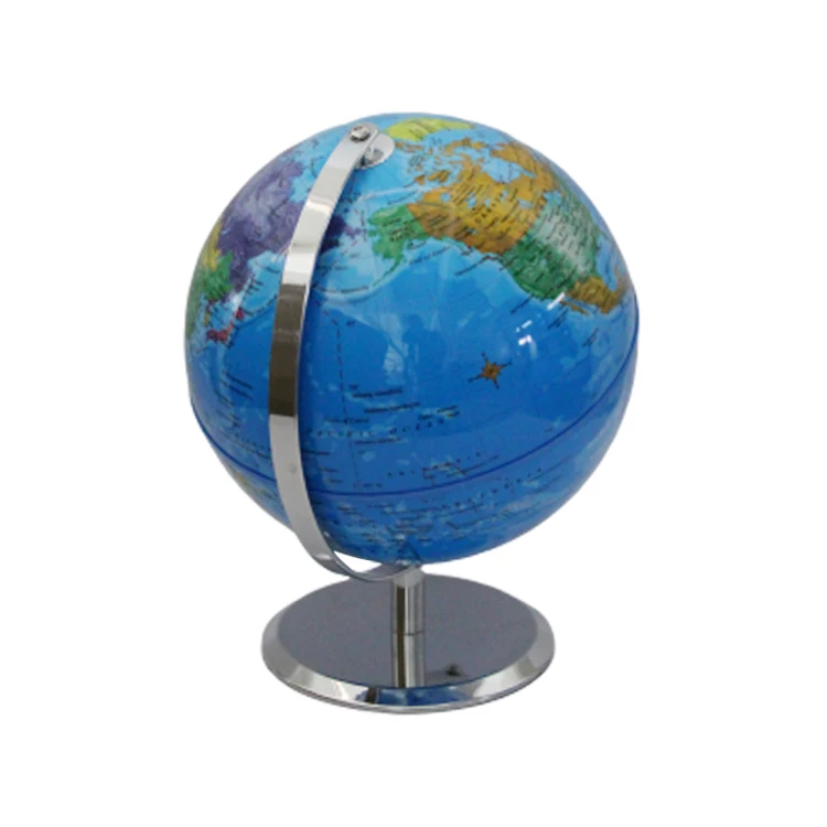 world map globe decor desk earth globe political world globe with metal meridian and base