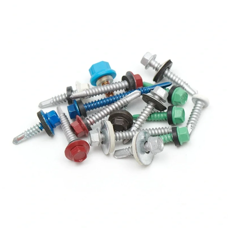 Custom Fastener C1022 Hex Zinc Plated Galvanized Hexagonal Head Self Drilling Roof Screw for Wood Metal Sheet