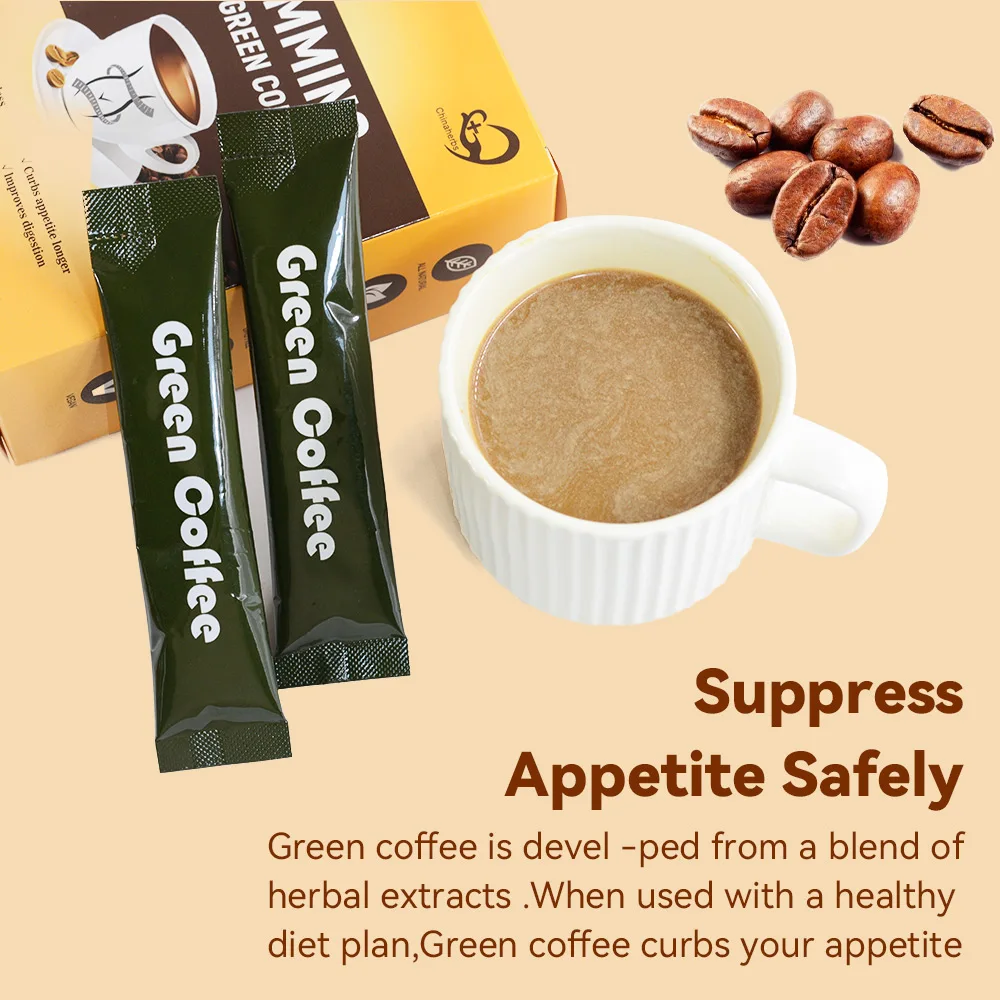 Chinaherbs natural herbs Slim green coffee keto healthy Diet control Powder Instant weight loss slimming Low Calorie Appetite Suppression