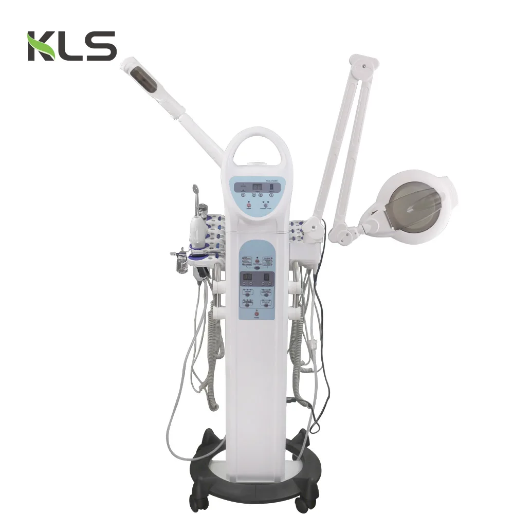 11 in 1 professional facial steamer with magnifying lamp/carboxytherapy machine beauty/skin care machine