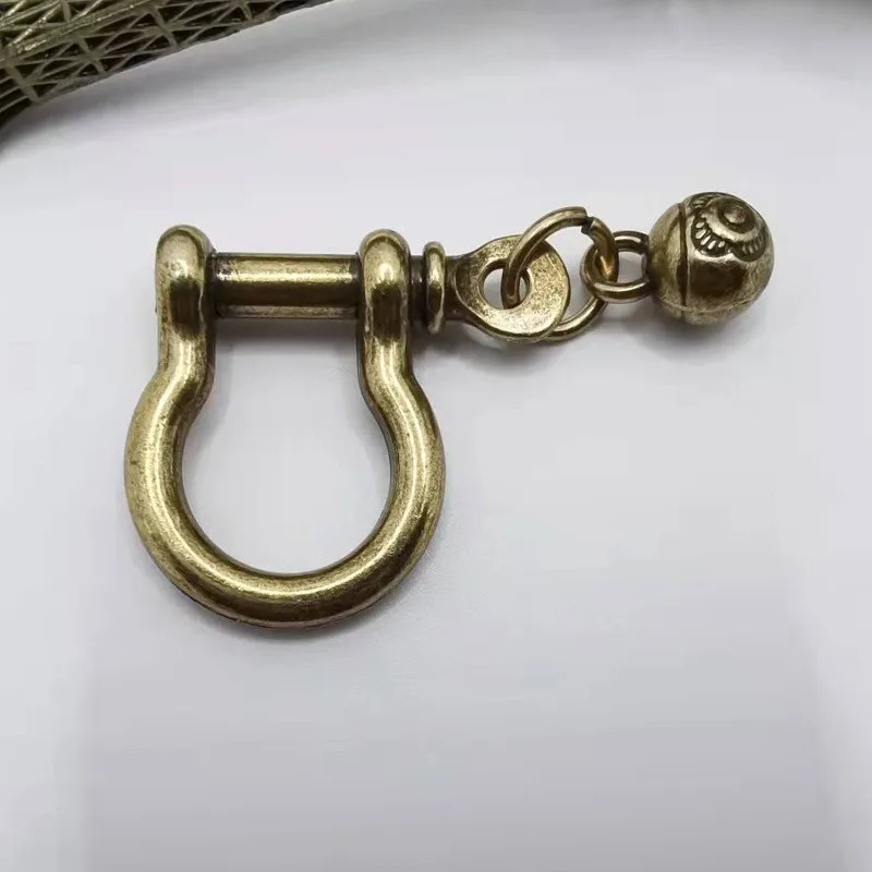 Solid Horseshoe Buckle D Type Light Gold Shackle Zin Alloy Clasps Handmade DIY Leather Accessories