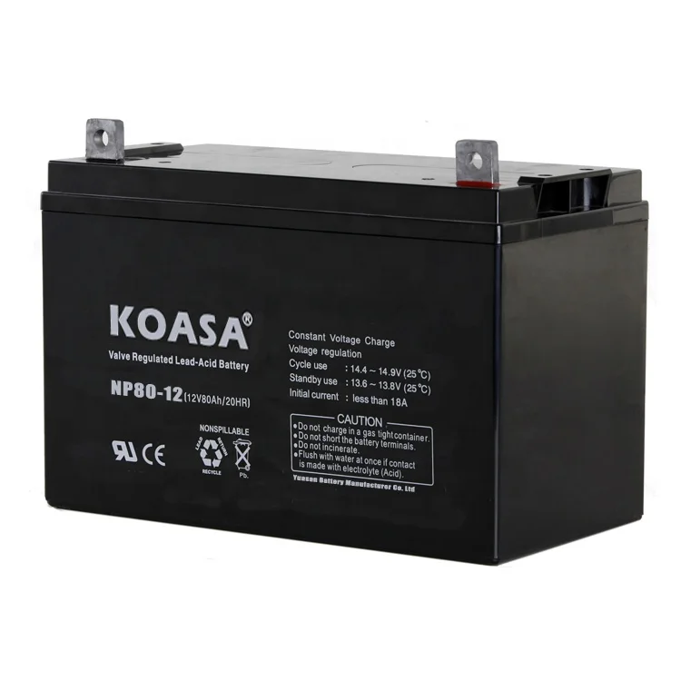 Большая емкость KOASA 12V75AH NPS75-12 AGM батарея свинцово-кислотная для электроинструментов