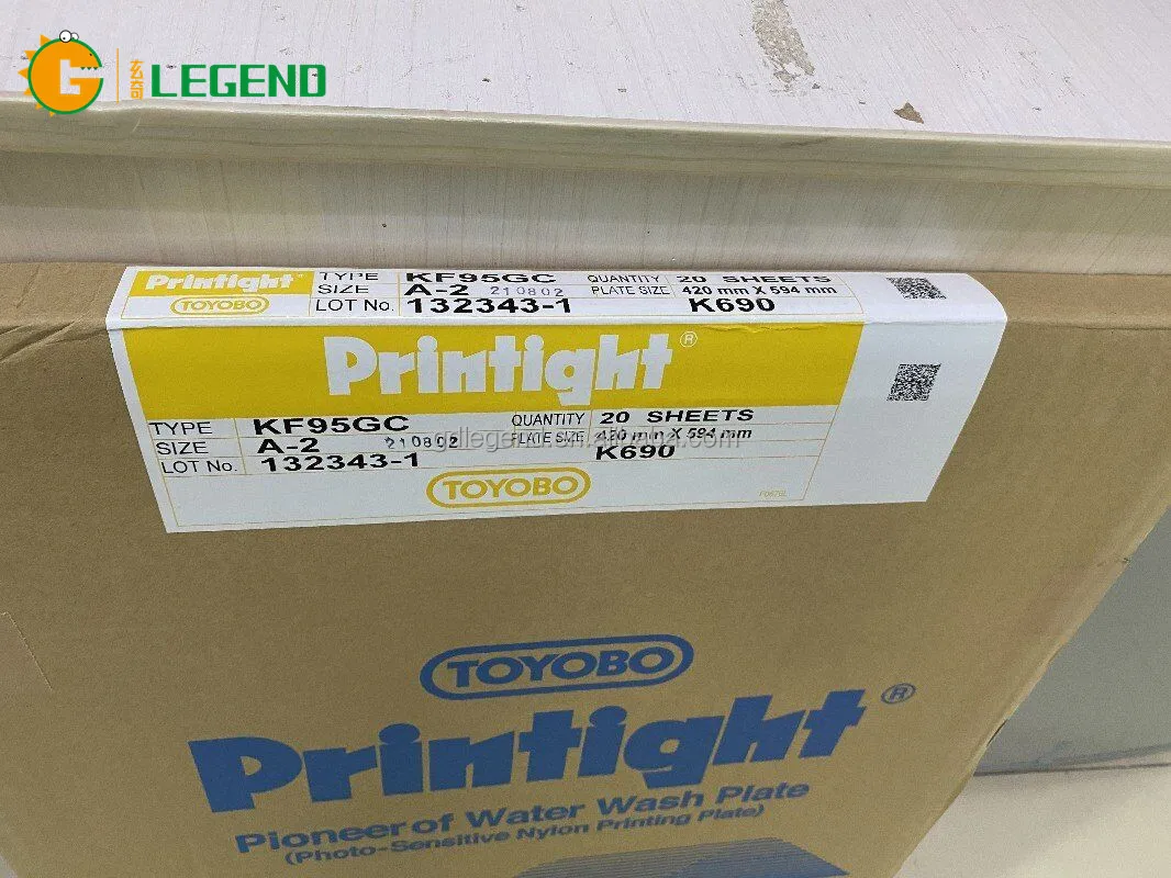 GDLEGEND TOYOBO Flexo polymer printight photo sensitive KF95GC A2 420 x 594mm Nylon printing plate