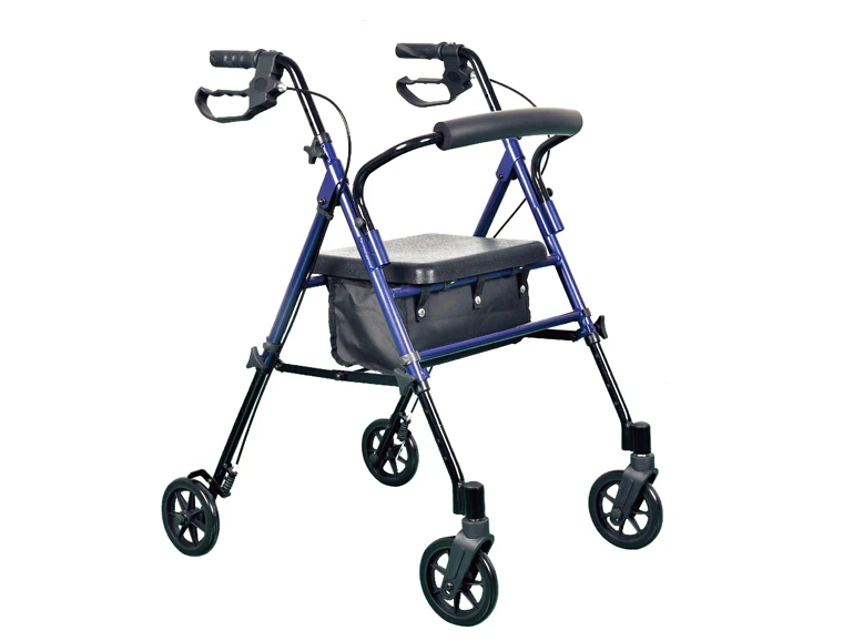 Factory cheap price medical lightweight folding rollator parts walker with seats
