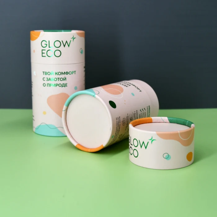 new fancy quality biodegradable cylinder tube packaging  paper tube for gummy collagen