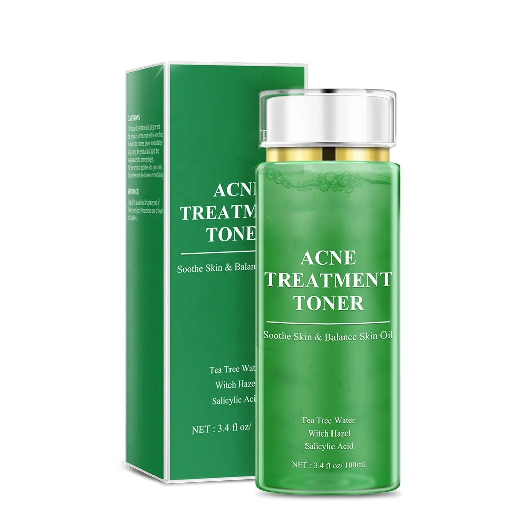 
Acne treatment toner tea tree hazelnut hyaluronic acid toner moisturizing acne toner wholesale 