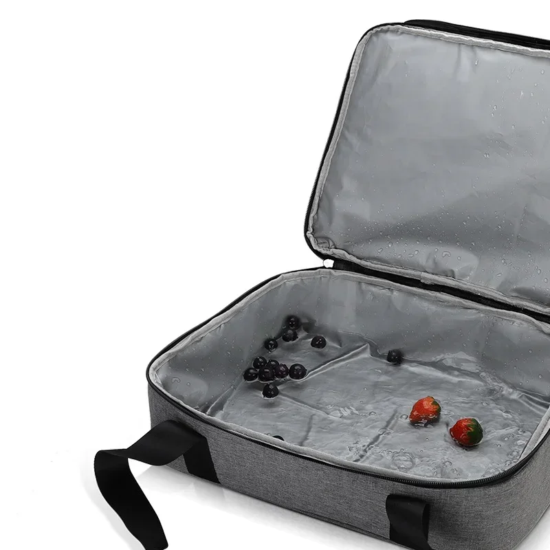 Outdoor Picnic Hot Food Thermal Insulated Cooler Travel Carry Bag Casserole Carrier for Trip Birthday Party Christmas Day