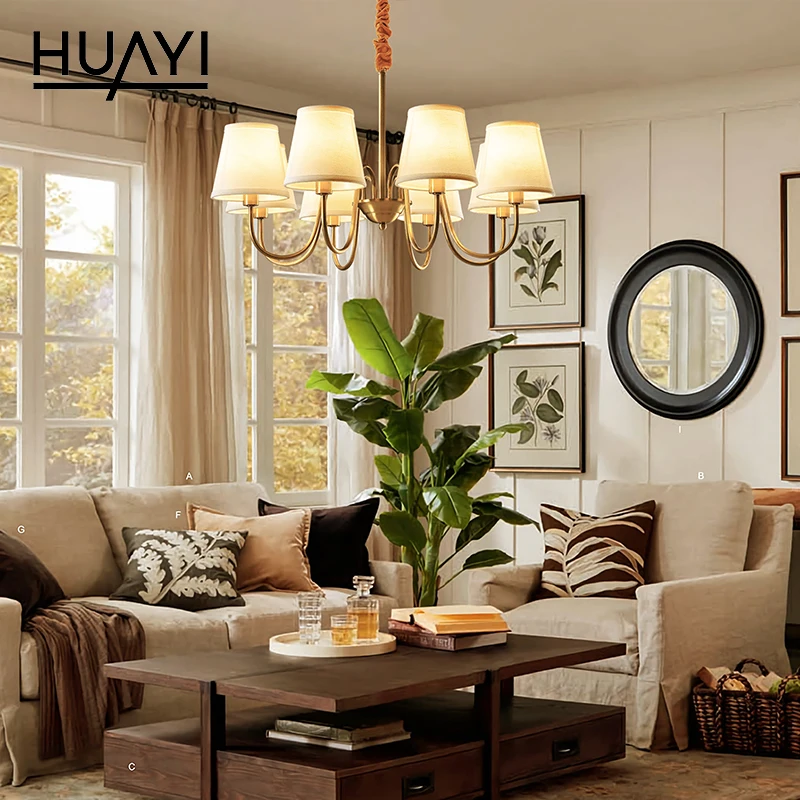 HUAYI High Performance Modern Decorative Multiple Heads E14 Indoor Living Room Bedroom Hotel