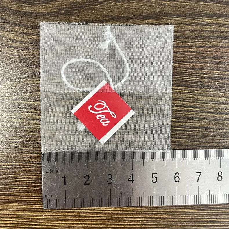 Custom Packaging Empty Tea Bags Pla With String Biodegradable Filter Bag Pouches Disposable Tea Bags