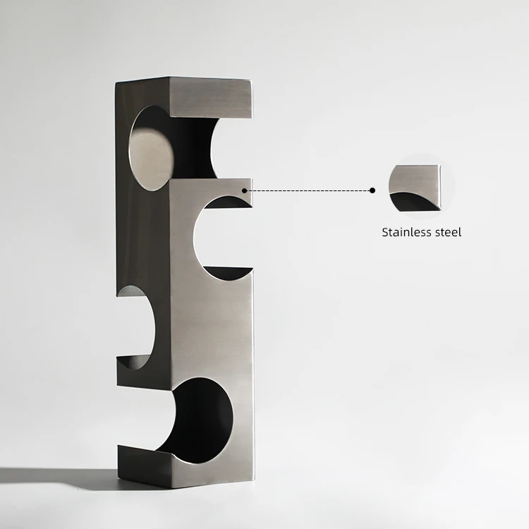 custom wholesale picnic table decorative silver stainless steel stand storage wine racks bottle holder