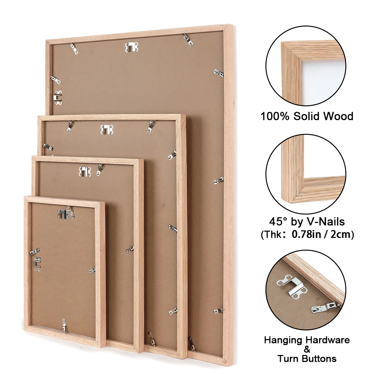 Wholesale A3 A2 A4 11X14 4x6 8x10 12x16 Solid Wood sign Photo Frame for Picture wall frame print frame cadre photo mural